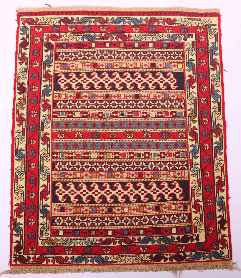 1x0.8M Persian Sumak Kilim Rug - Image 3