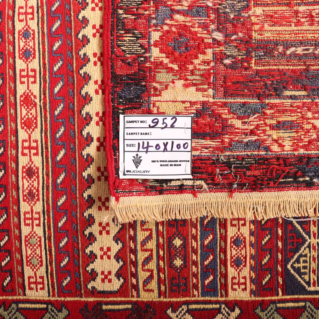 1.4x1M Persian Sumak Kilim Rug - Image 4