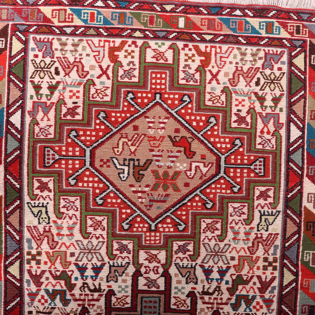 1x0.8M Persian Sumak Kilim Rug - Image 4