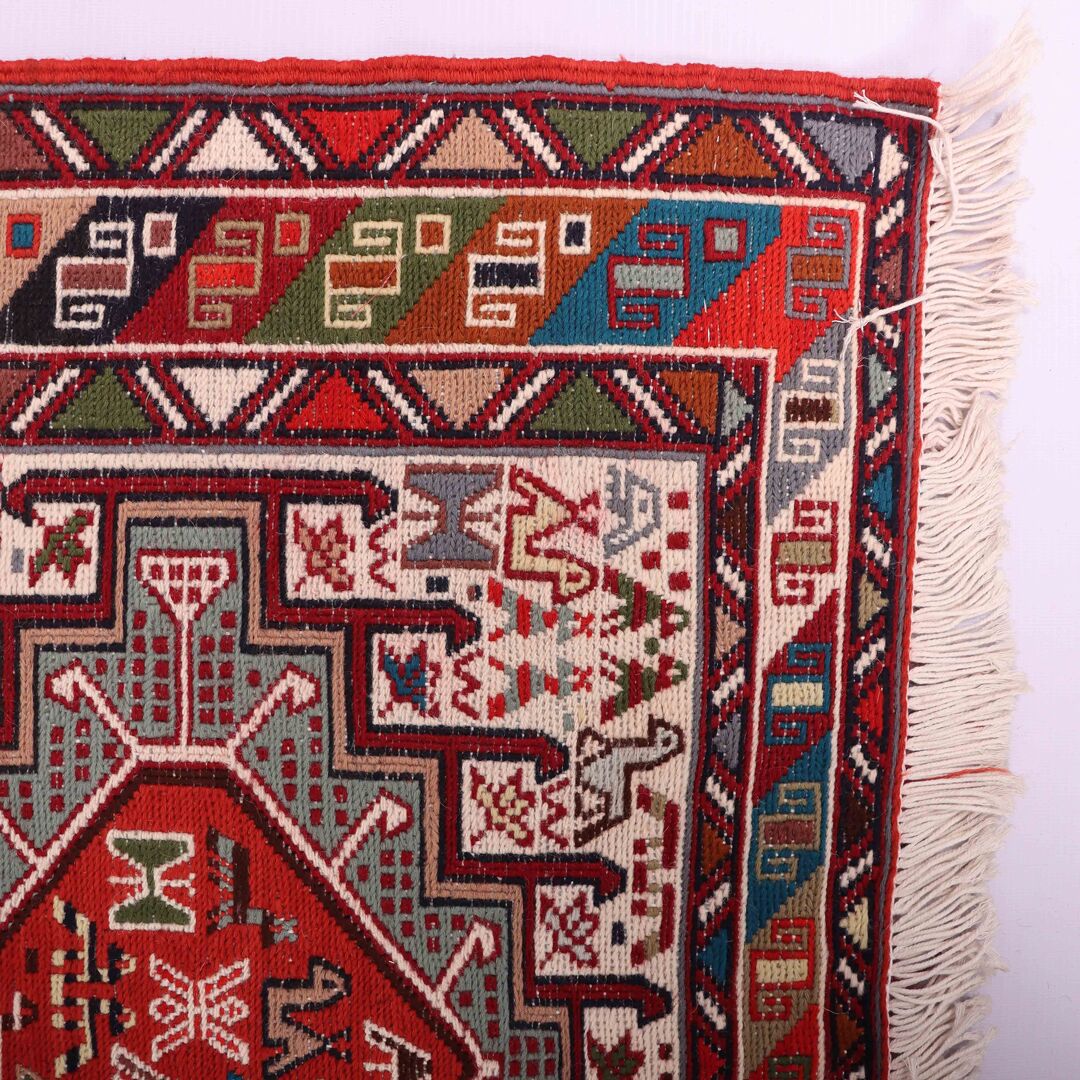 1x0.8M Persian Sumak Kilim Rug - Image 5