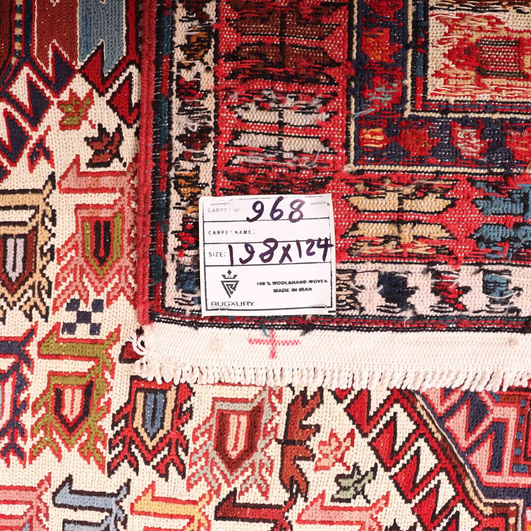 2x1.3M Persian Sumak Kilim Rug - Image 8