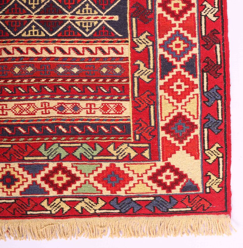 1.4x1M Persian Sumak Kilim Rug - Image 5
