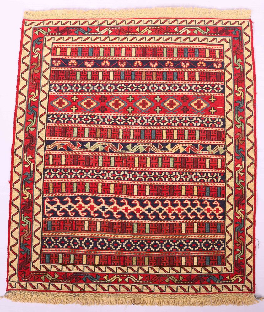1x0.9M Persian Sumak Kilim Rug - Image 2