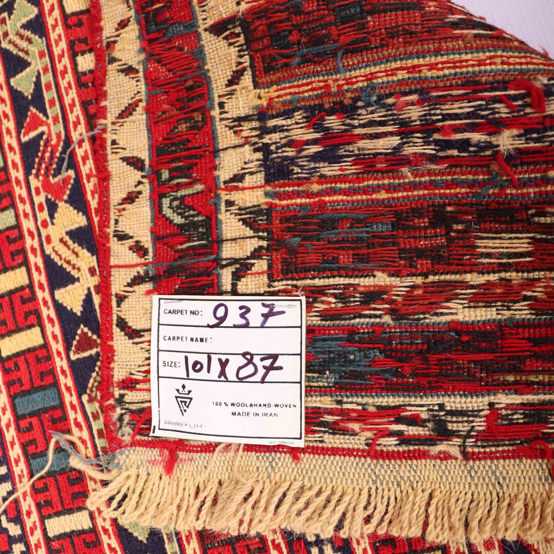 1x0.9M Persian Sumak Kilim Rug - Image 4