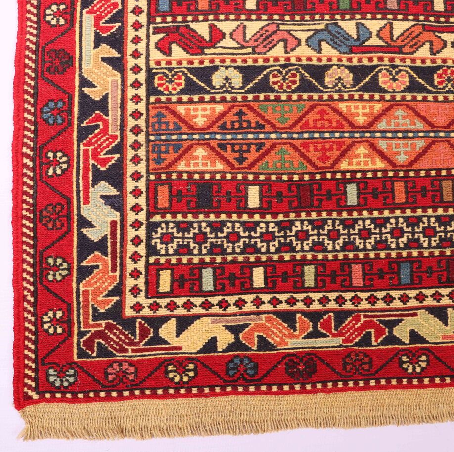1x0.9M Persian Sumak Kilim Rug - Image 5