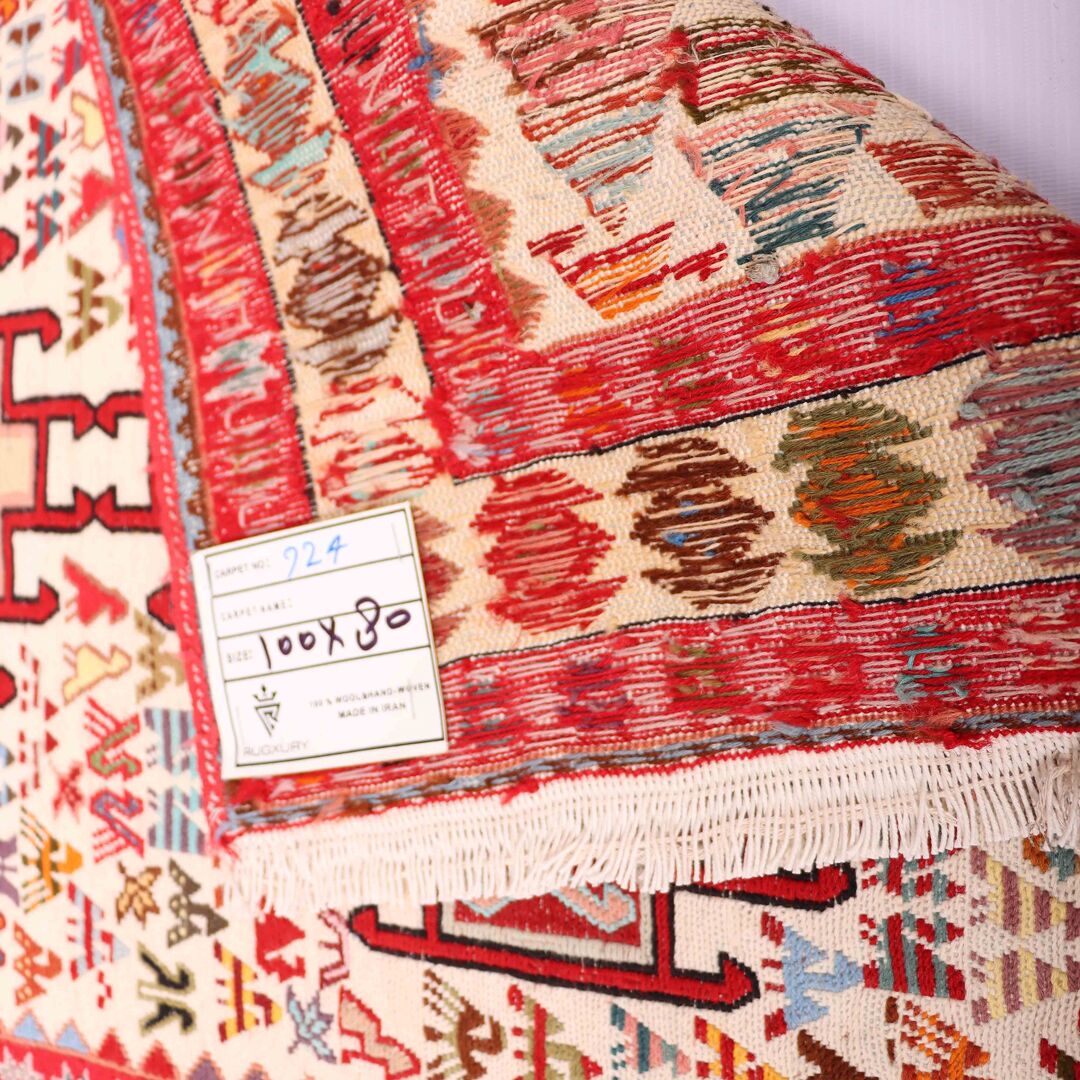 1x0.8M Persian Sumak Kilim Rug - Image 4