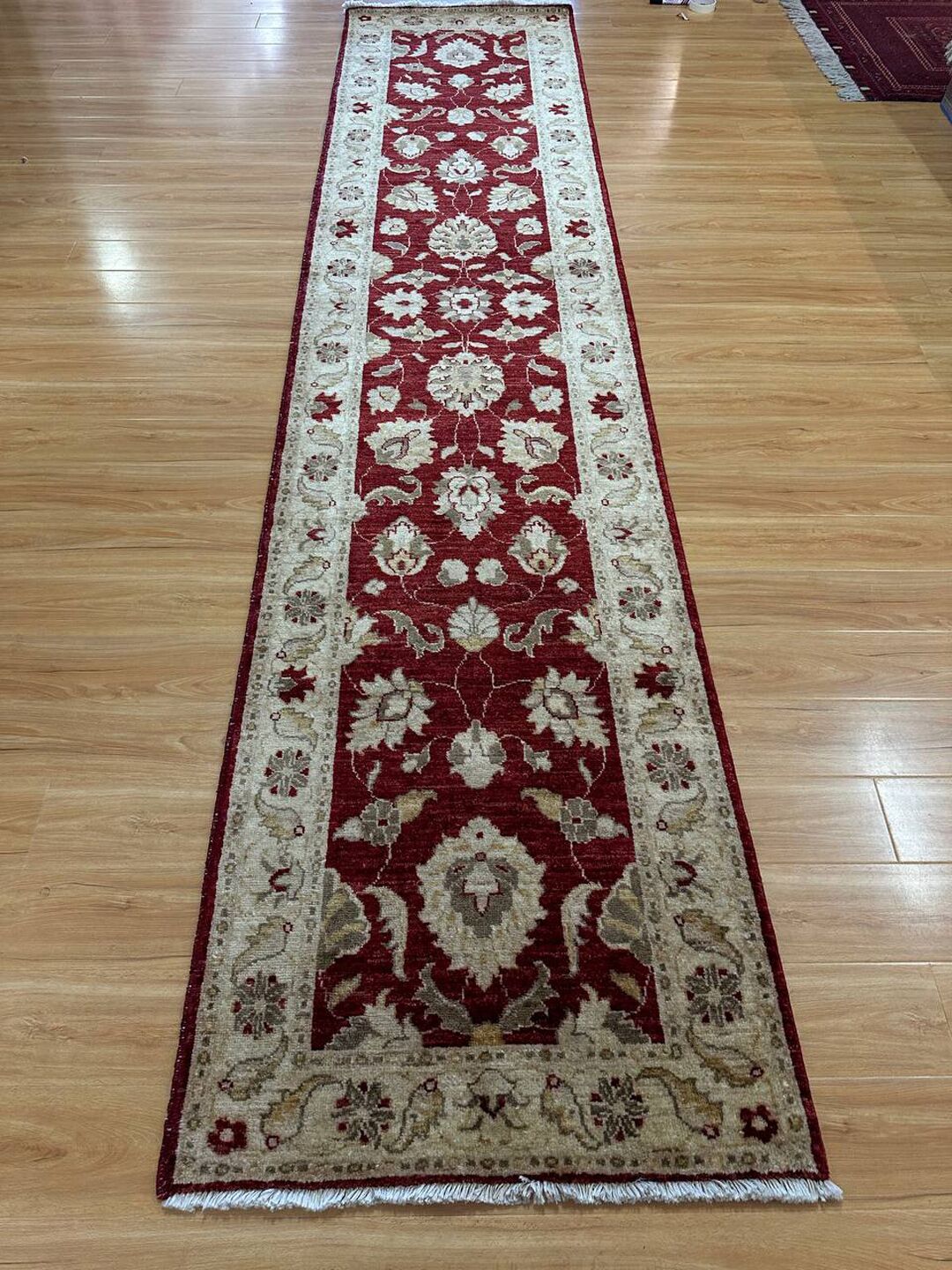 3.5 x 0.77 m Afghan Ziegler Chobi Hall Runner - Image 8