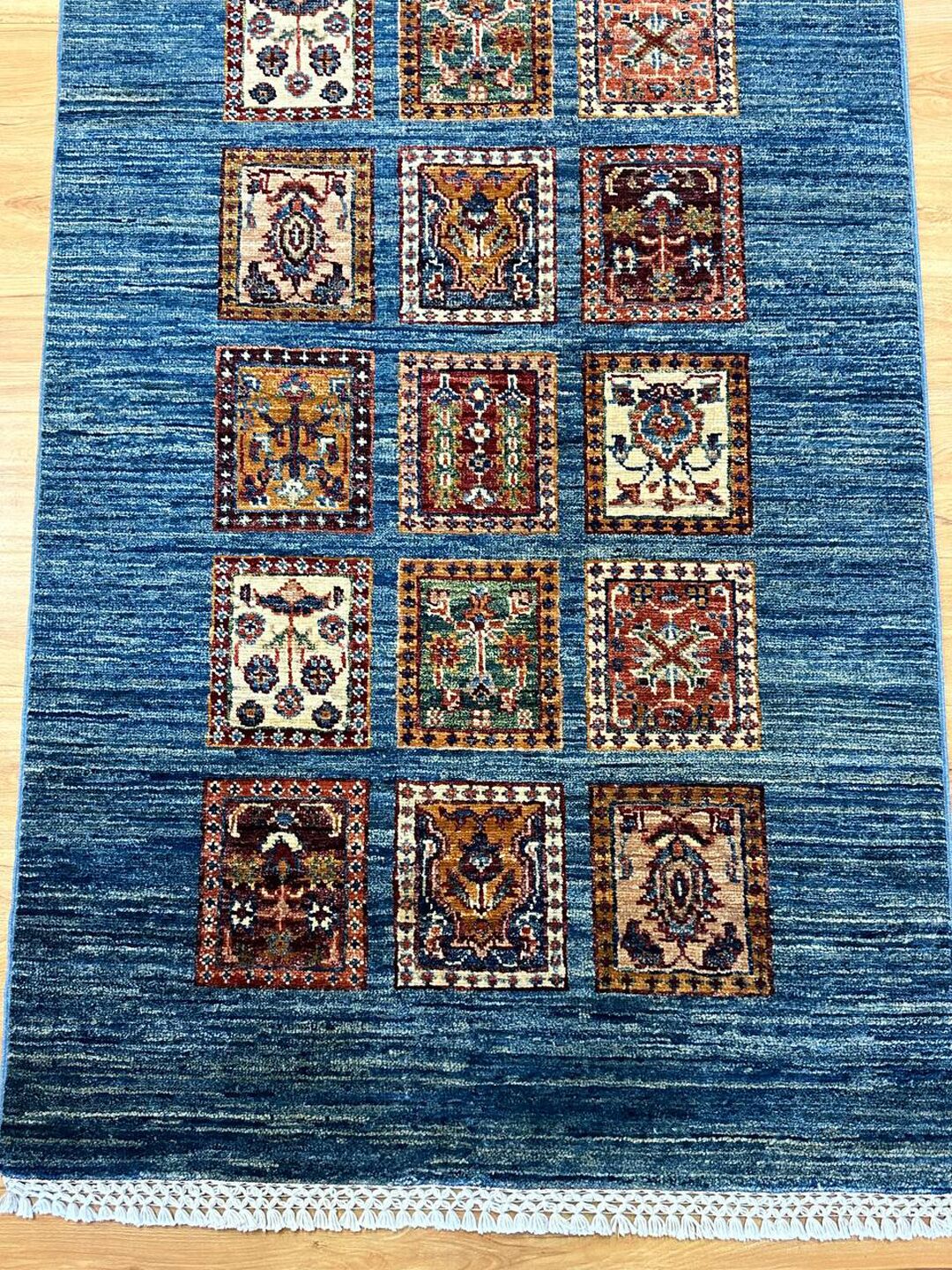 3.78 X 0.82 m Garden Design Afghan Kazak Hall Runner - Image 8