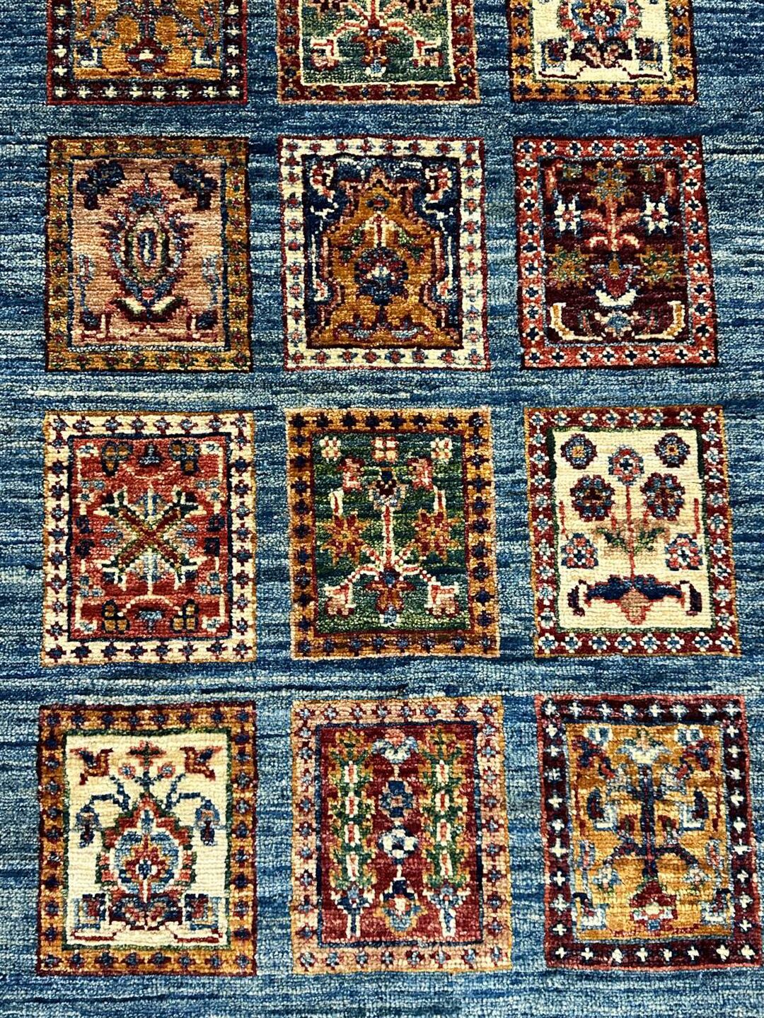 3.78 X 0.82 m Garden Design Afghan Kazak Hall Runner - Image 7