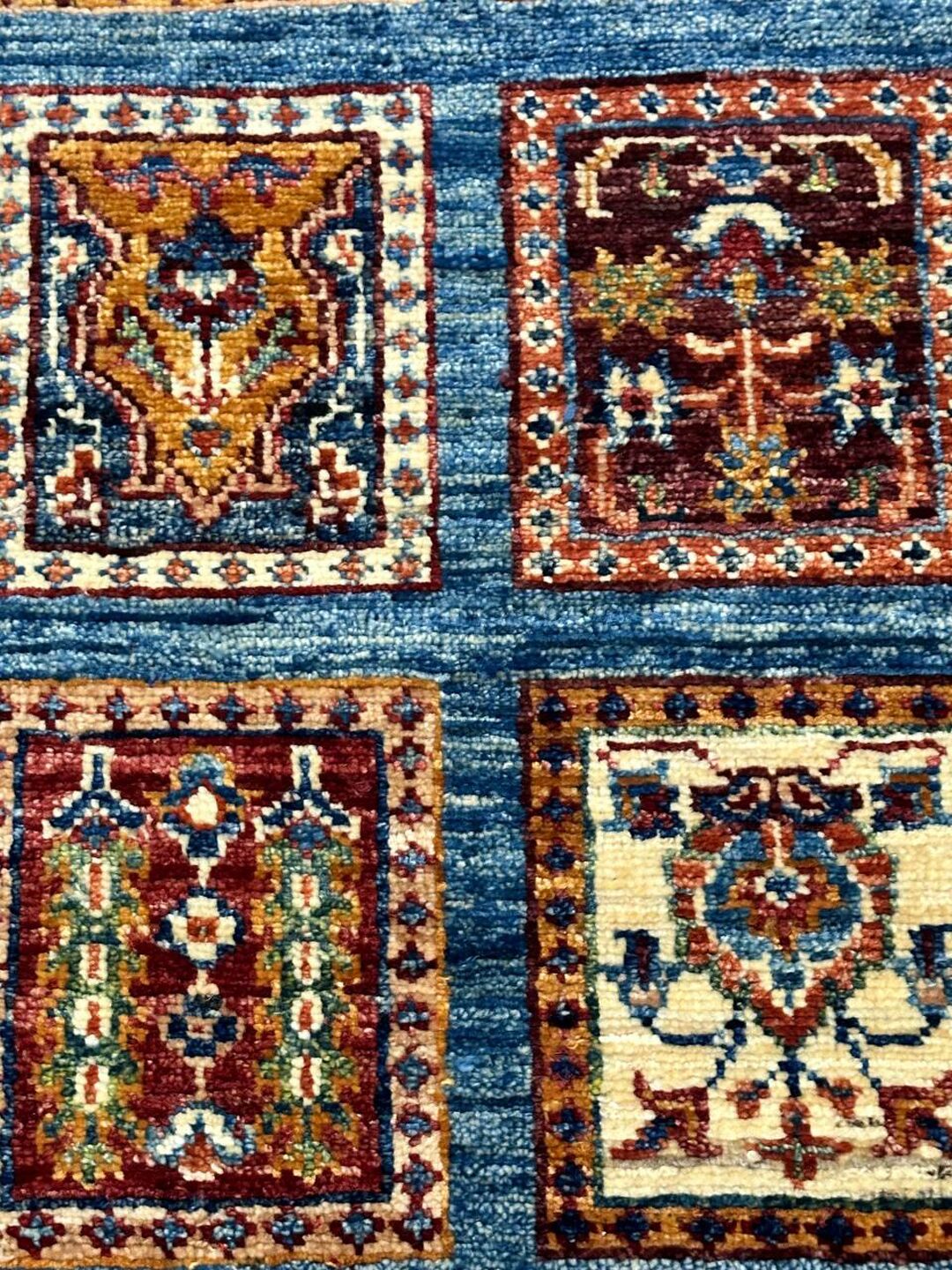 3.78 X 0.82 m Garden Design Afghan Kazak Hall Runner - Image 3