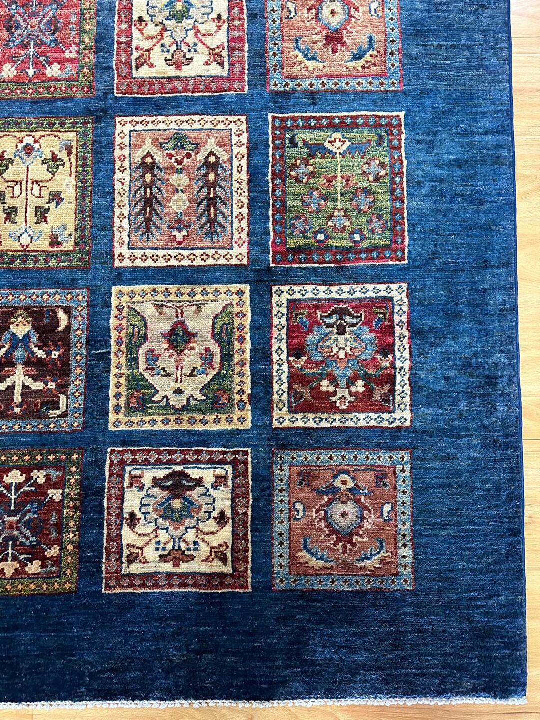 1.86 x 1.27 m Garden Design Afghan Kazak Rug - Image 3