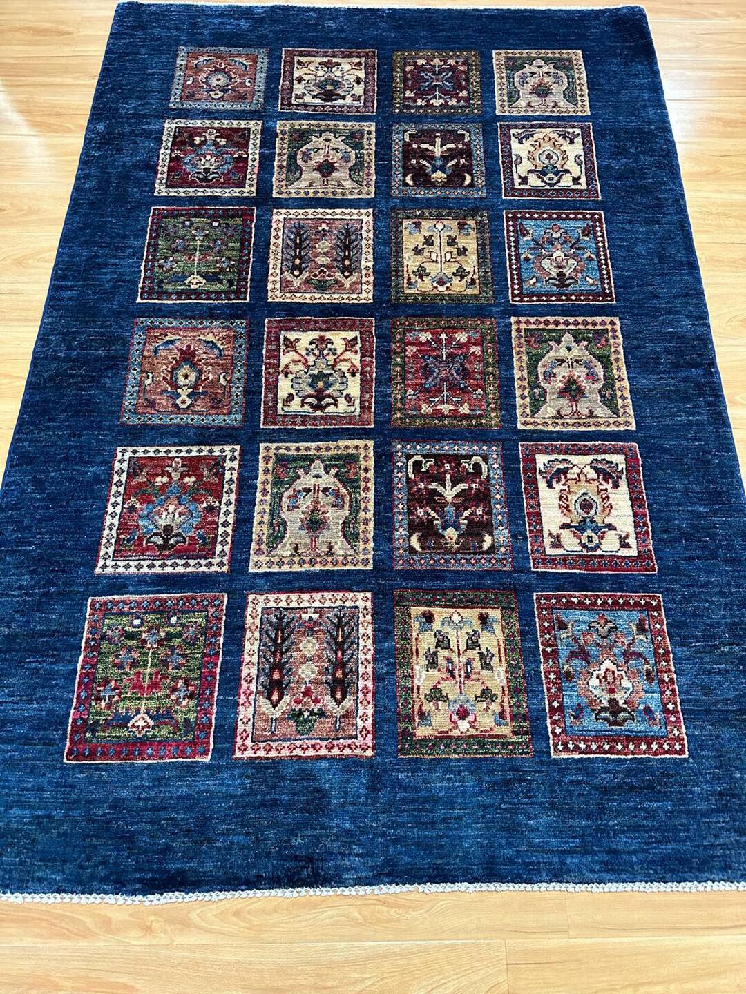 1.86 x 1.27 m Garden Design Afghan Kazak Rug - Image 9