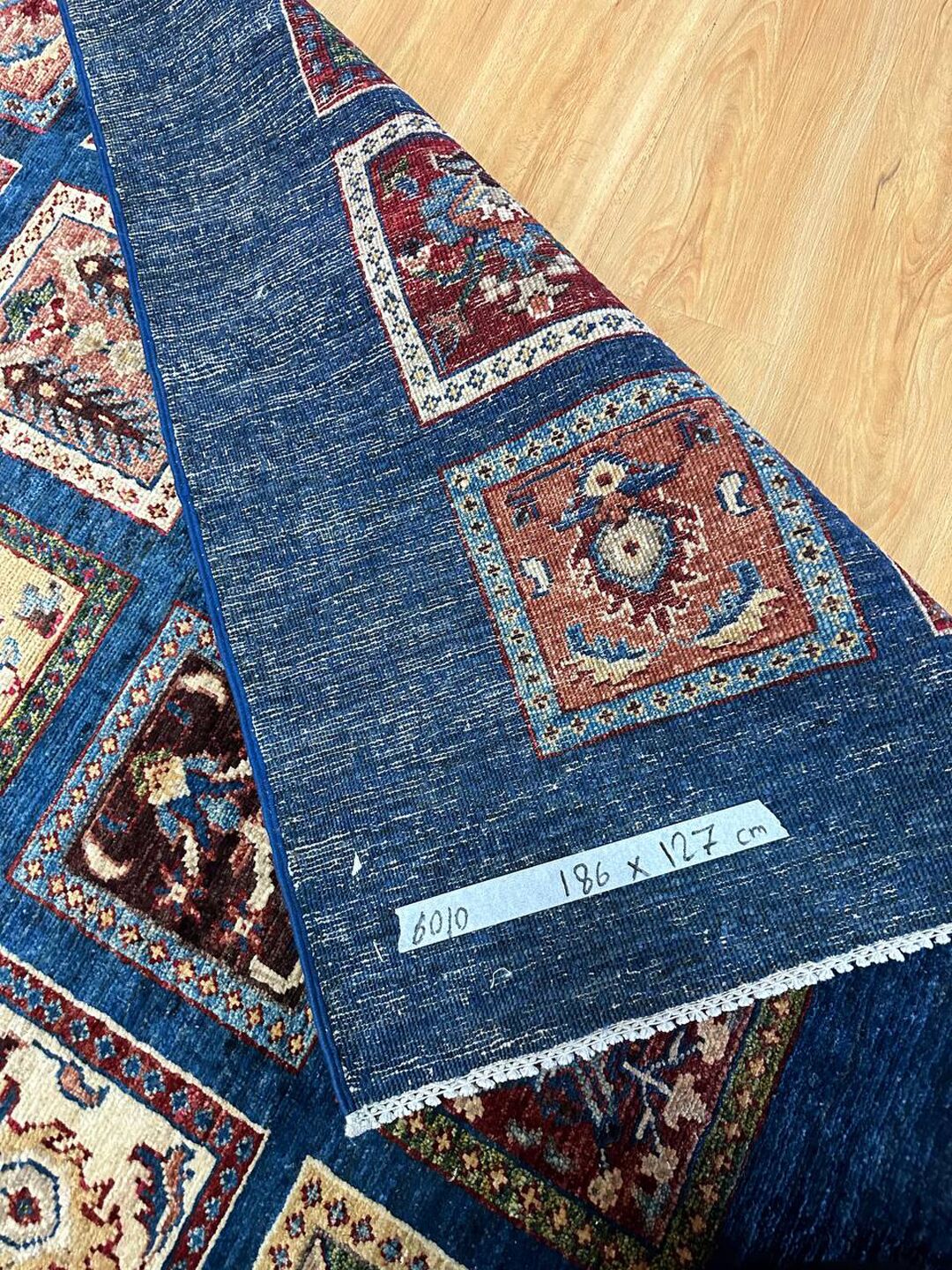 1.86 x 1.27 m Garden Design Afghan Kazak Rug - Image 11