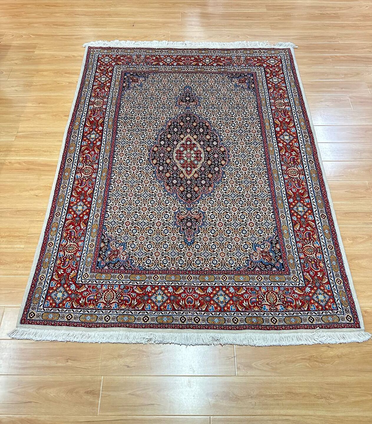 2x1.5M Fine Herati Birjand Persian Rug (Mahi) - Image 2