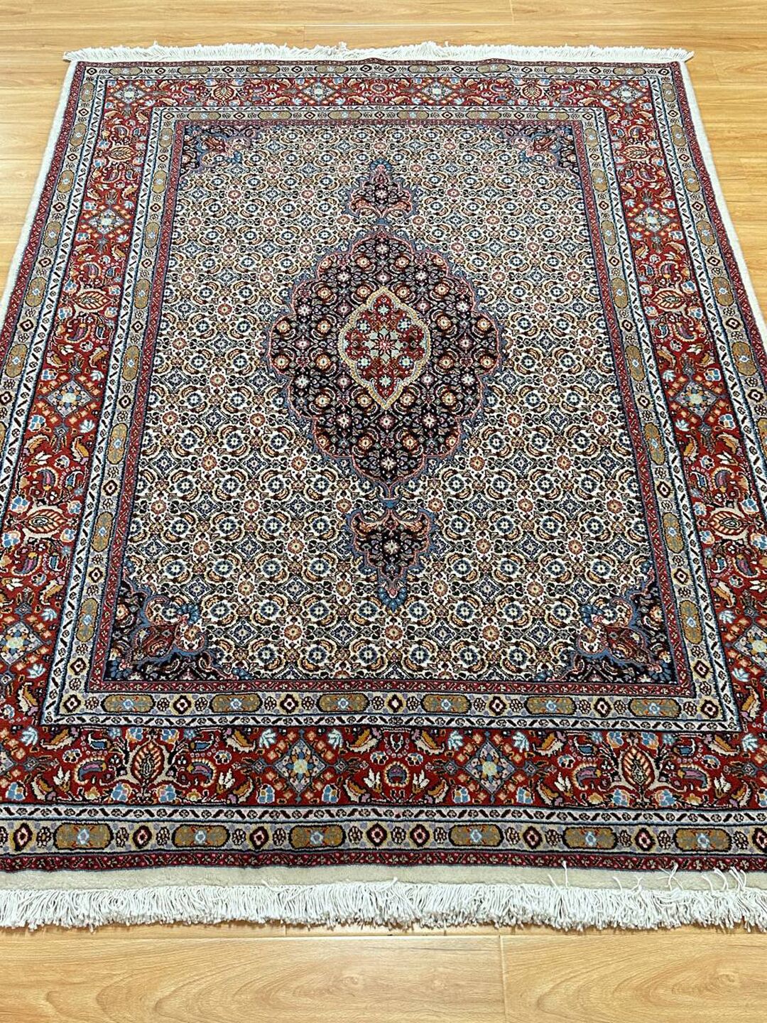 2x1.5M Fine Herati Birjand Persian Rug (Mahi) - Image 7