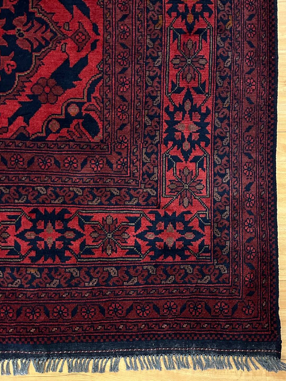 3.15 X 2 M Khal Mou Afghan Rug - Image 4