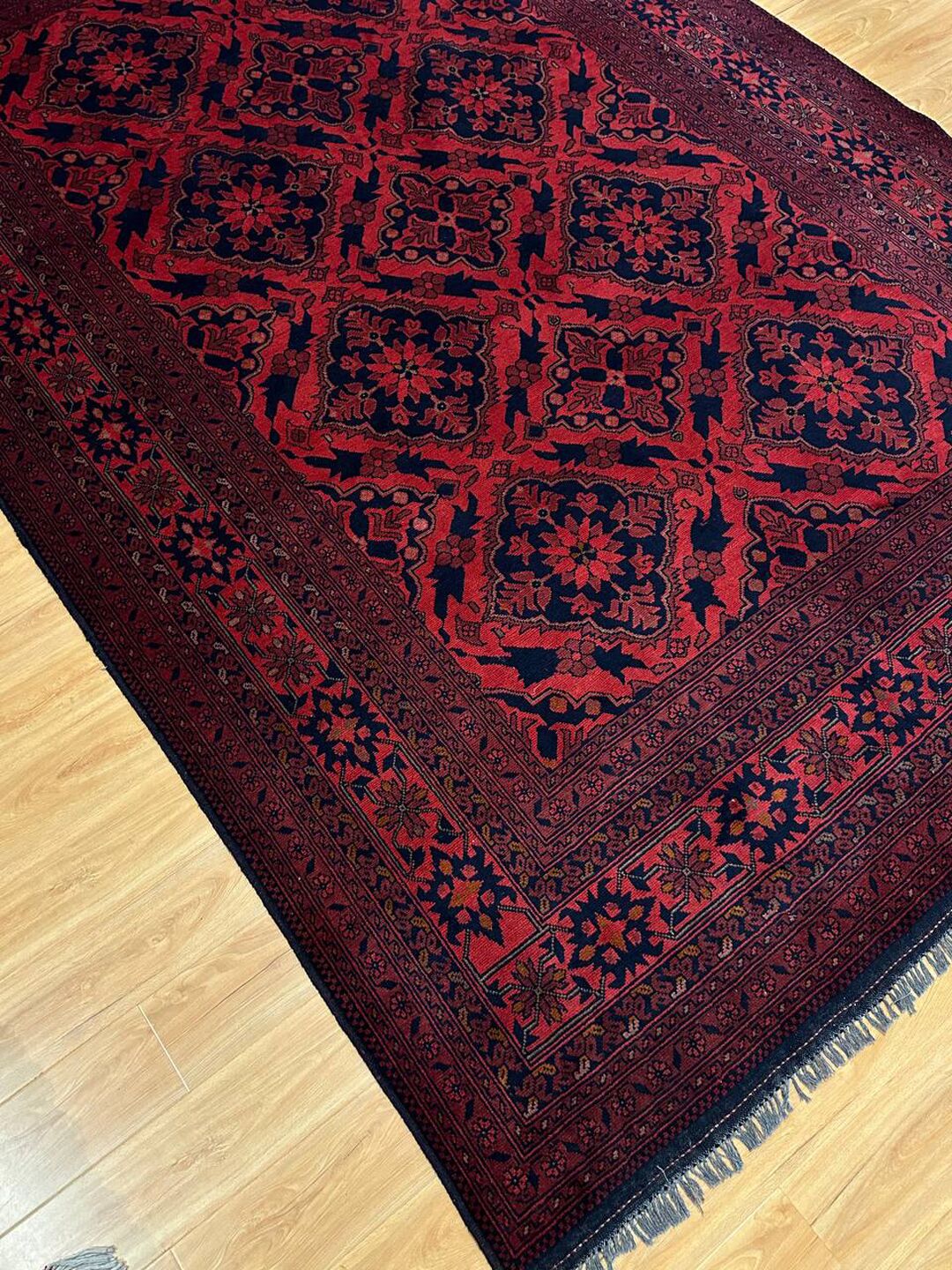 3.15 X 2 M Khal Mou Afghan Rug - Image 6