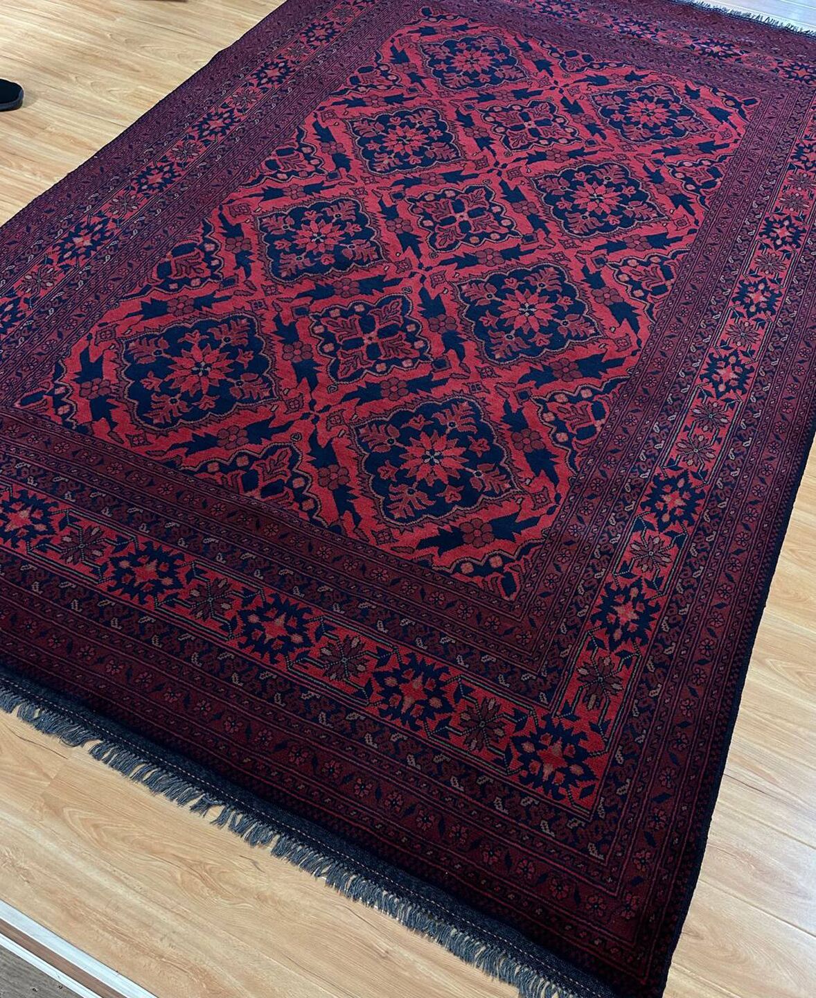 3.15 X 2 M Khal Mou Afghan Rug - Image 8