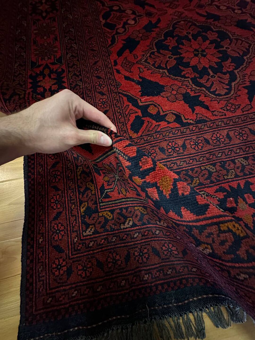 3.15 X 2 M Khal Mou Afghan Rug - Image 10