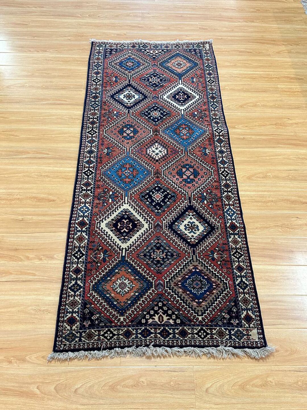 2 X 0.8 M Persian Yalameh Runner Rug - Image 9