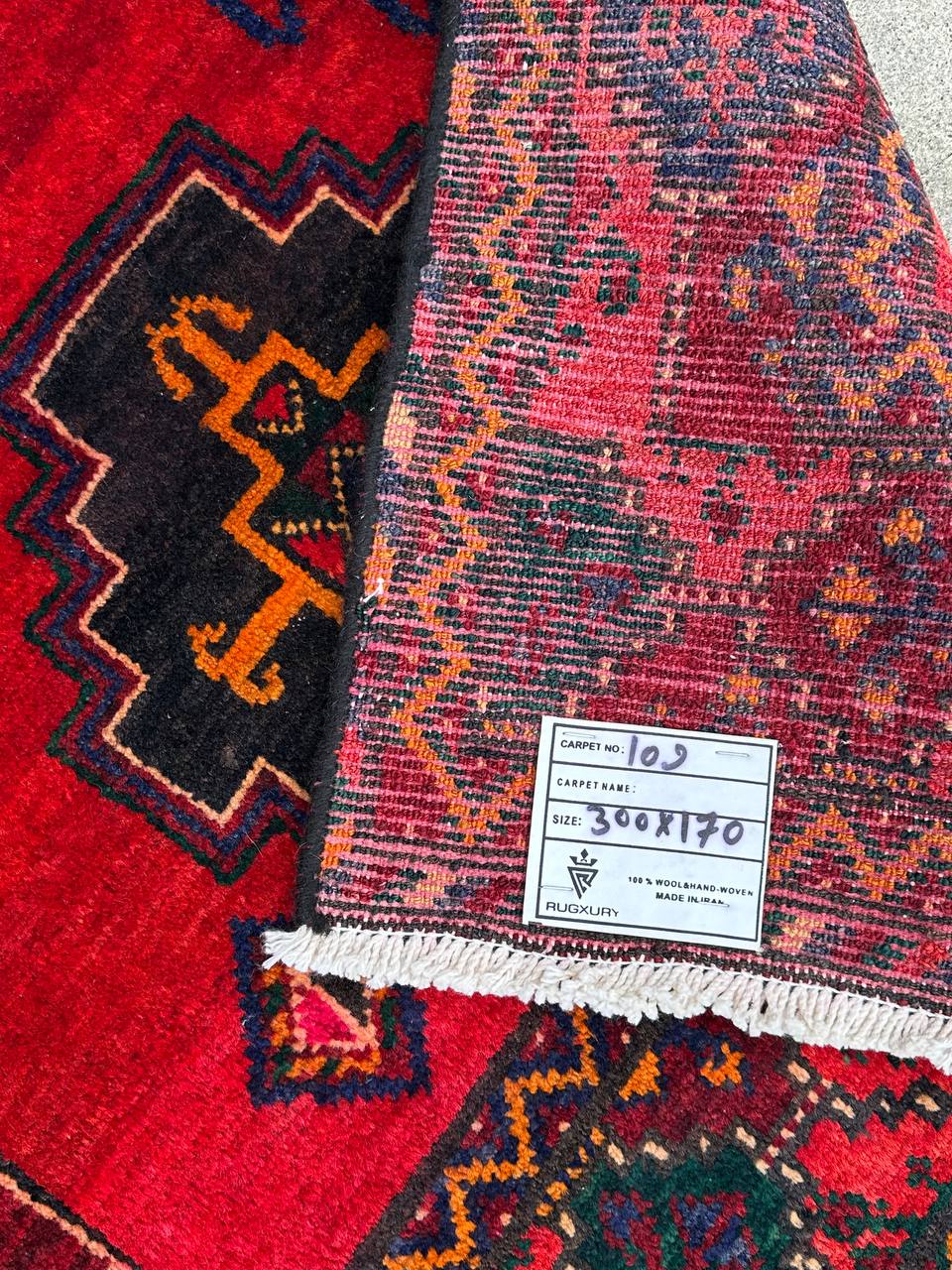 3x1.7M Hamedan Persian Rug - Image 10