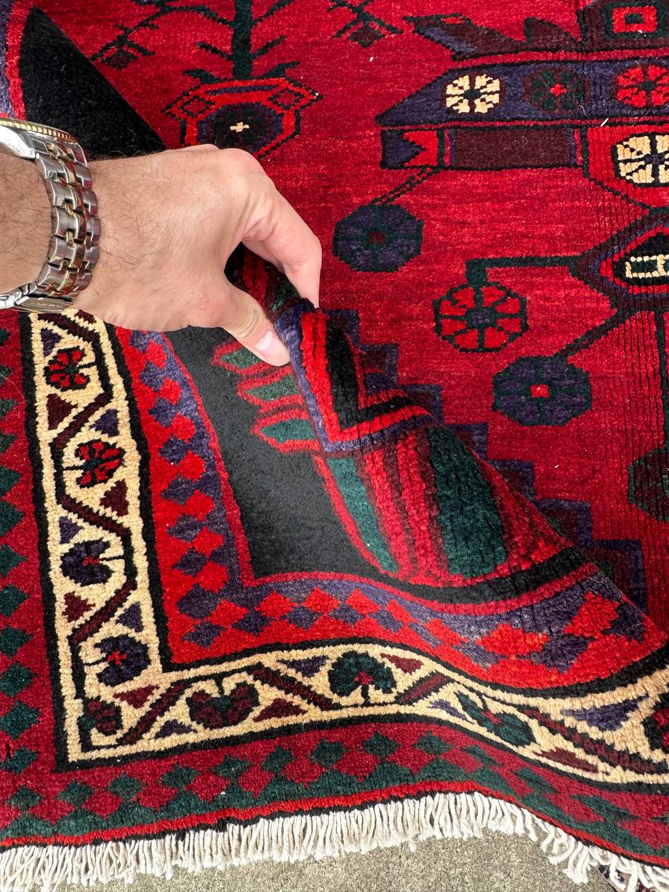 3x1.5M Hamedan Persian Rug - Image 7