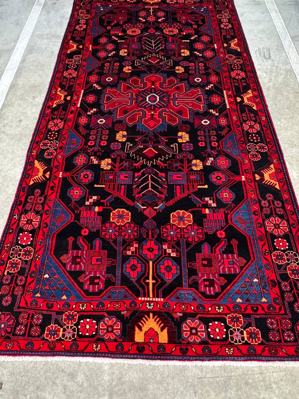 3.4x1.7M Tribal Nahavand Rug - Image 6