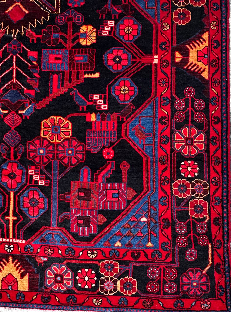 3.4x1.7M Tribal Nahavand Rug - Image 7