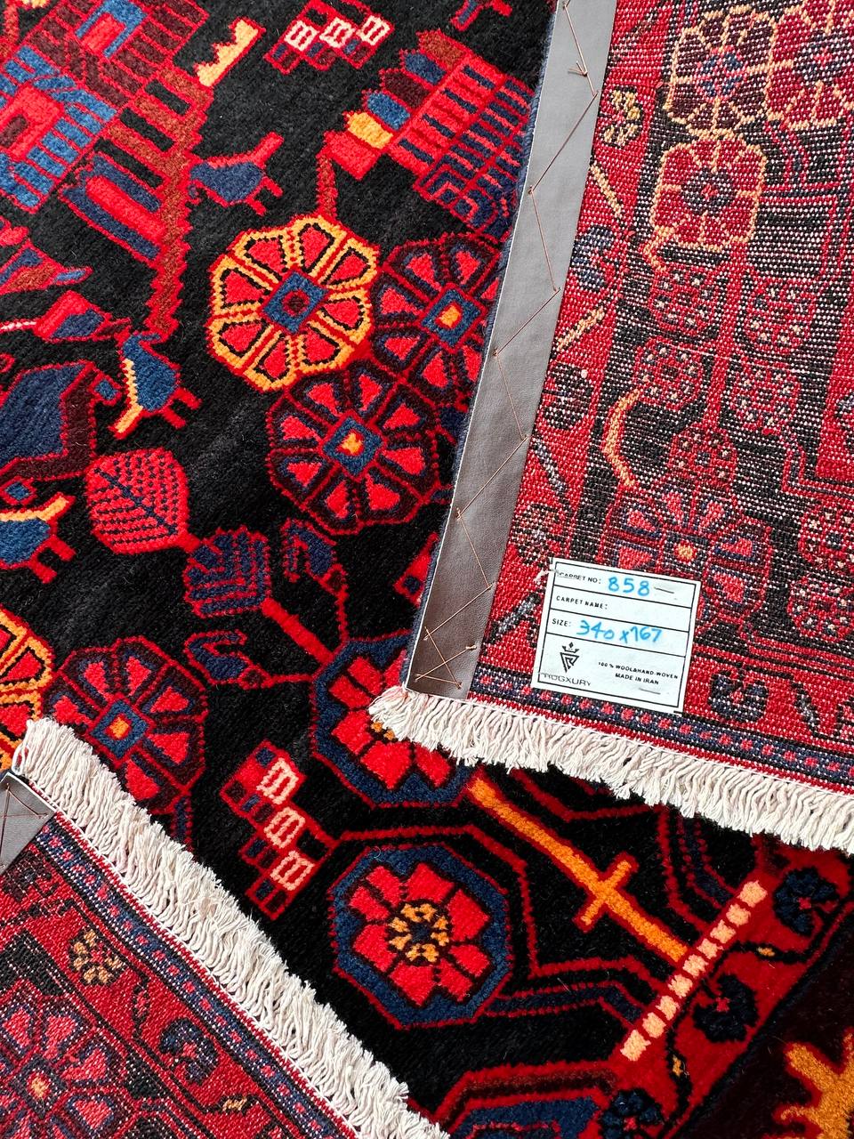 3.4x1.7M Tribal Nahavand Rug - Image 9