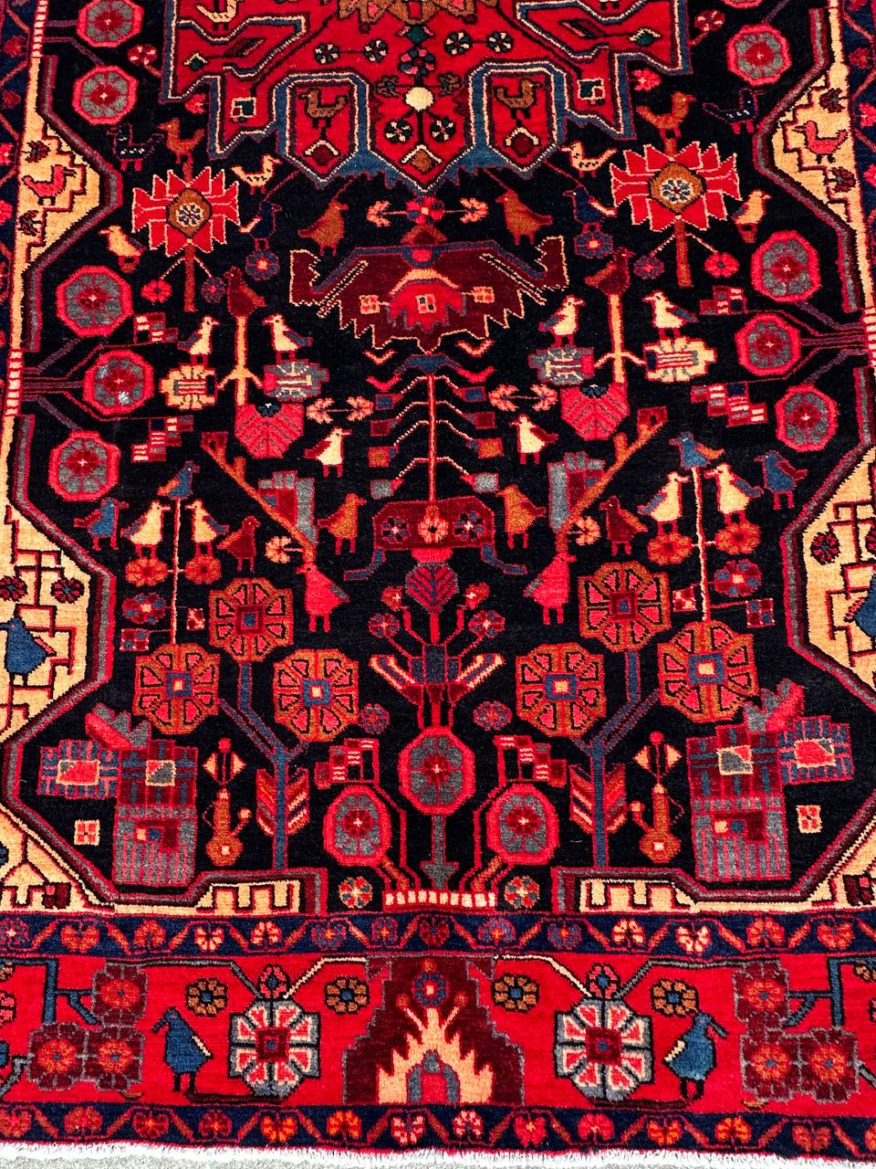 3x1.6M Tribal Nahavand Rug - Image 9
