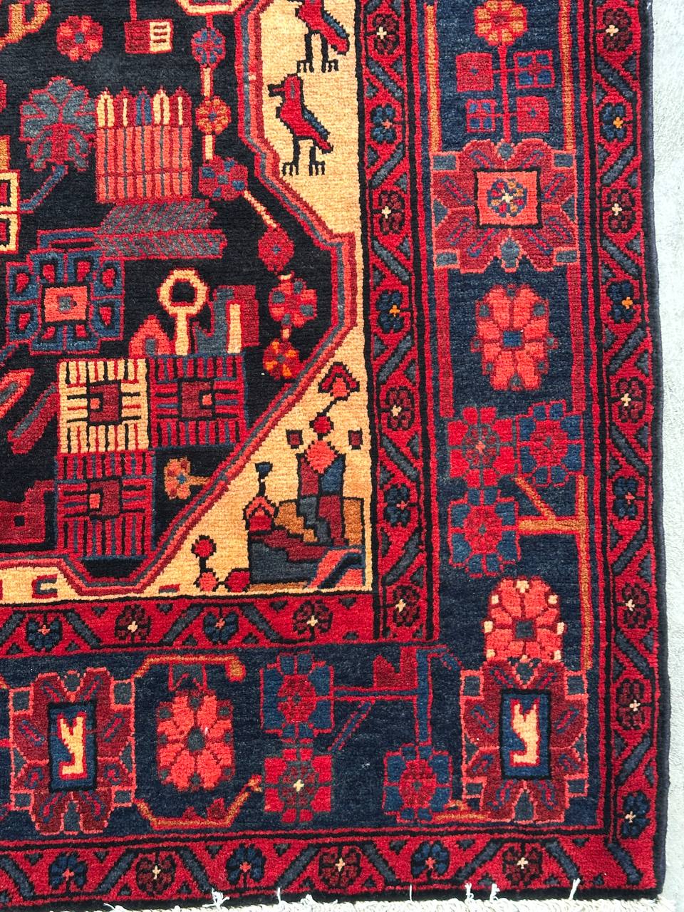 2.8x1.6M Tribal Nahavand Rug - Image 4