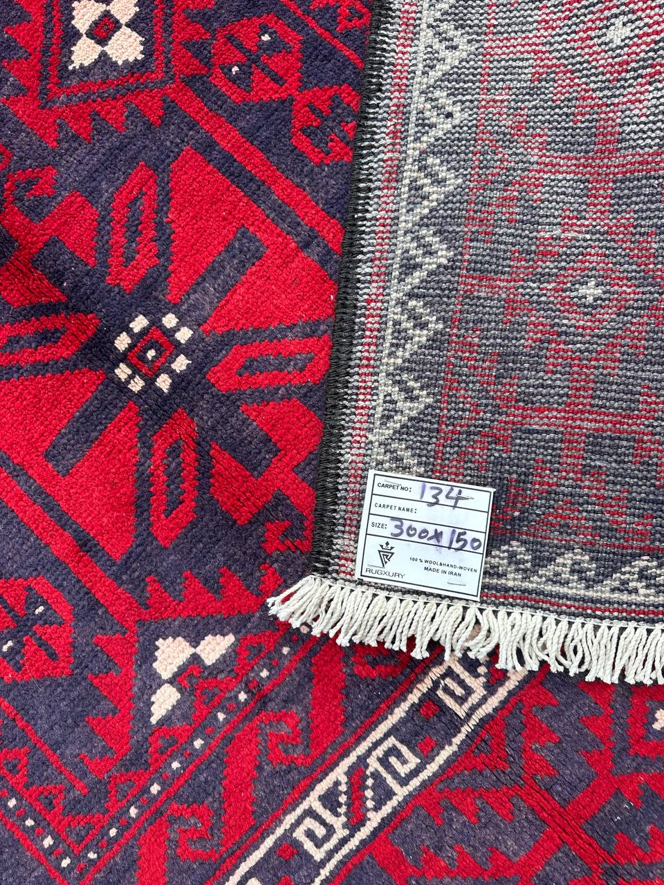 3x1.5M Balouchi Tribal Rug - Image 8
