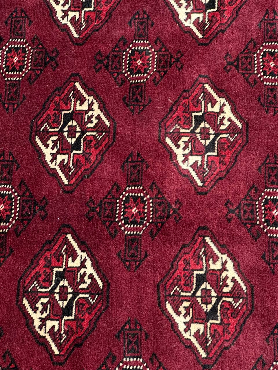 3.8x2.6M Chocolate Tone Turkoman Bokhara Rug - Image 9