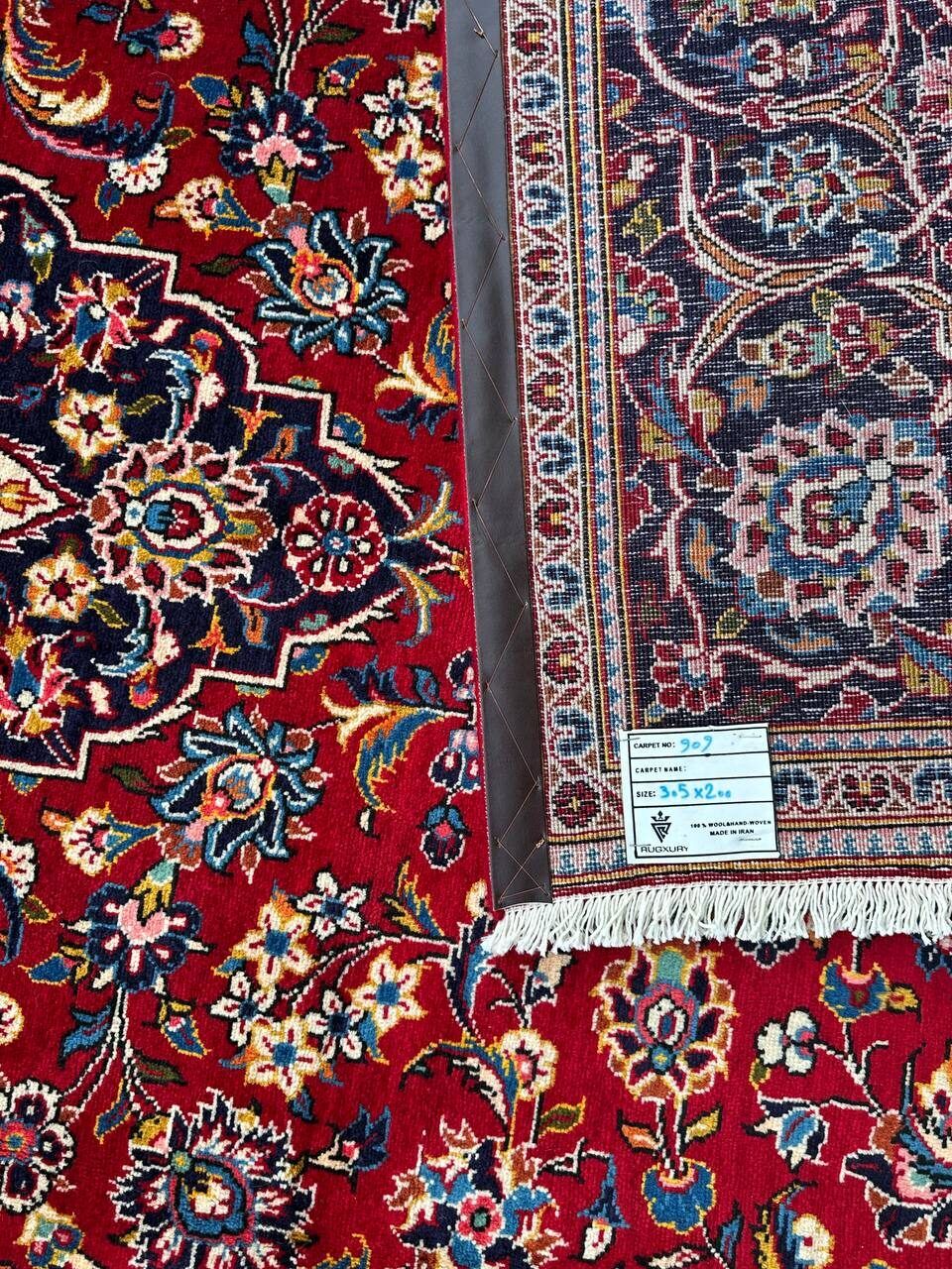 3x2M Royal Traditional Persian Kashan Rug - Image 9