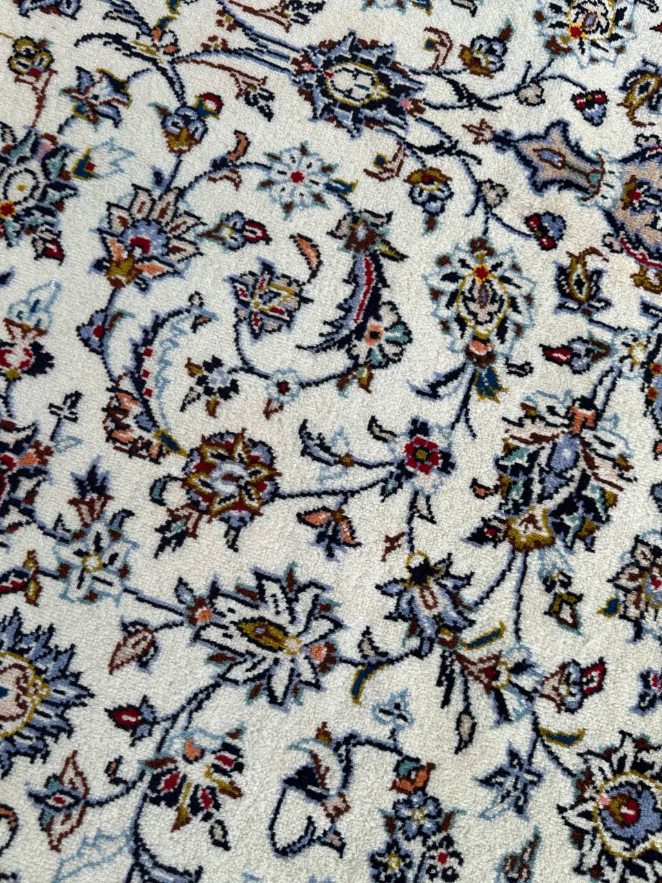 3x2M Beige Persian Kashan Rug - Image 3