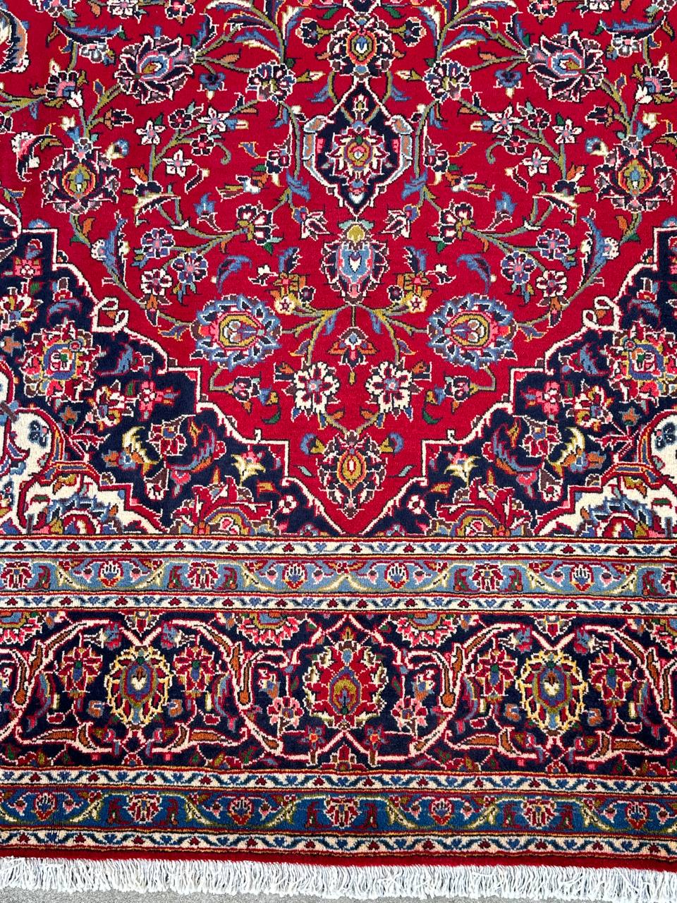 3.2x2.1M Royal Traditional Persian Kashan Rug - Image 5