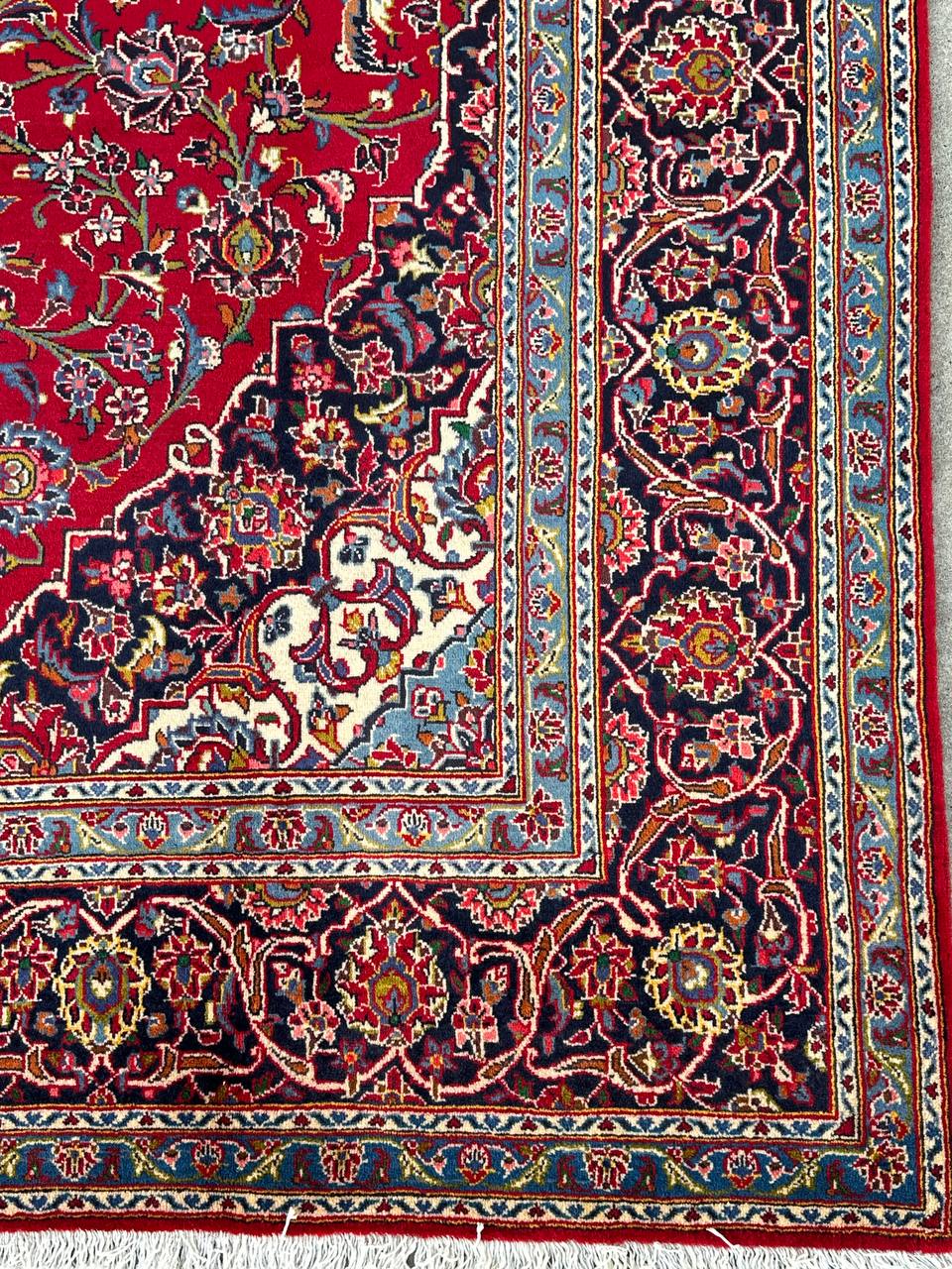 3.2x2.1M Royal Traditional Persian Kashan Rug - Image 8