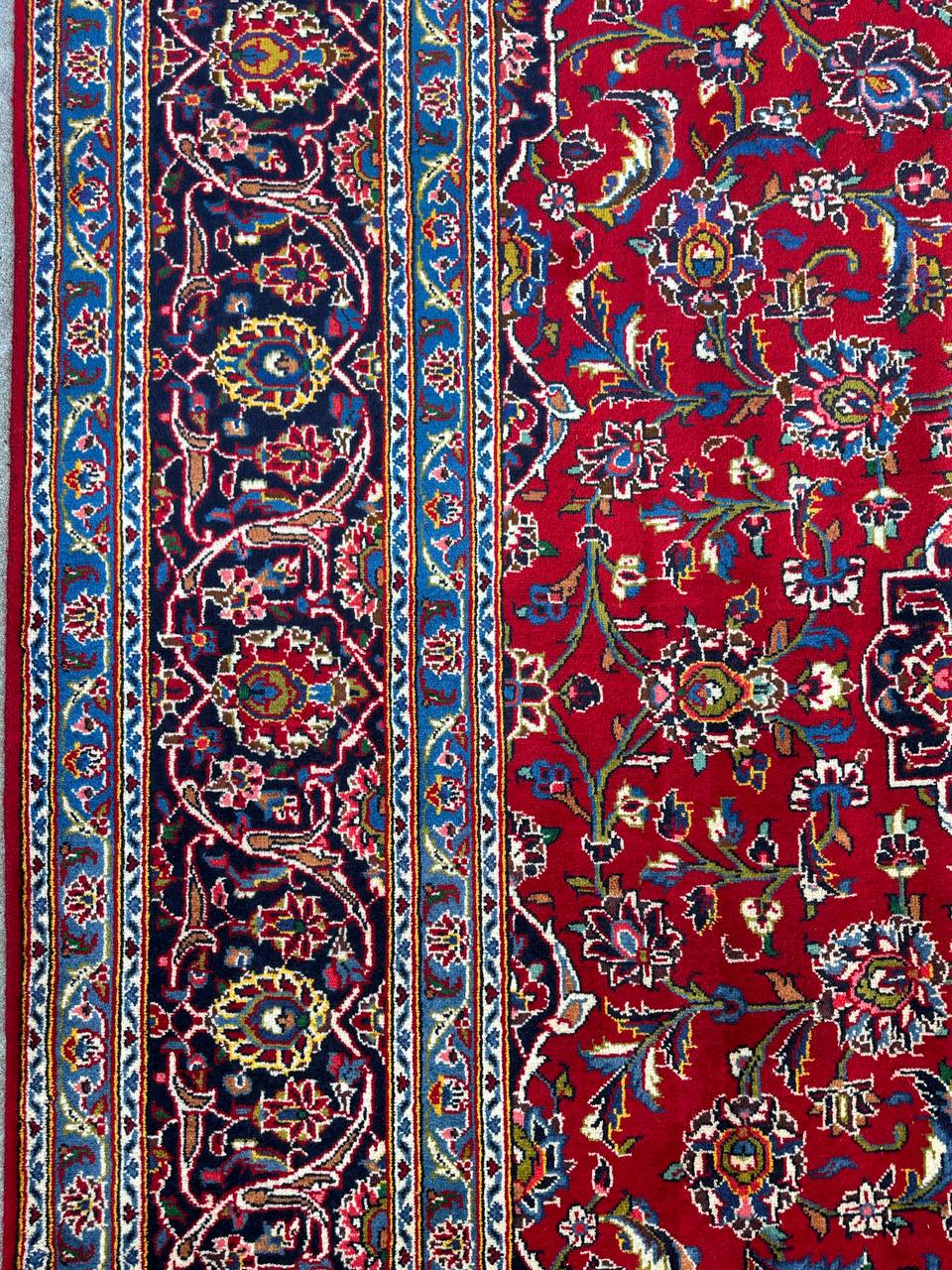 3.2x2.1M Royal Traditional Persian Kashan Rug - Image 4