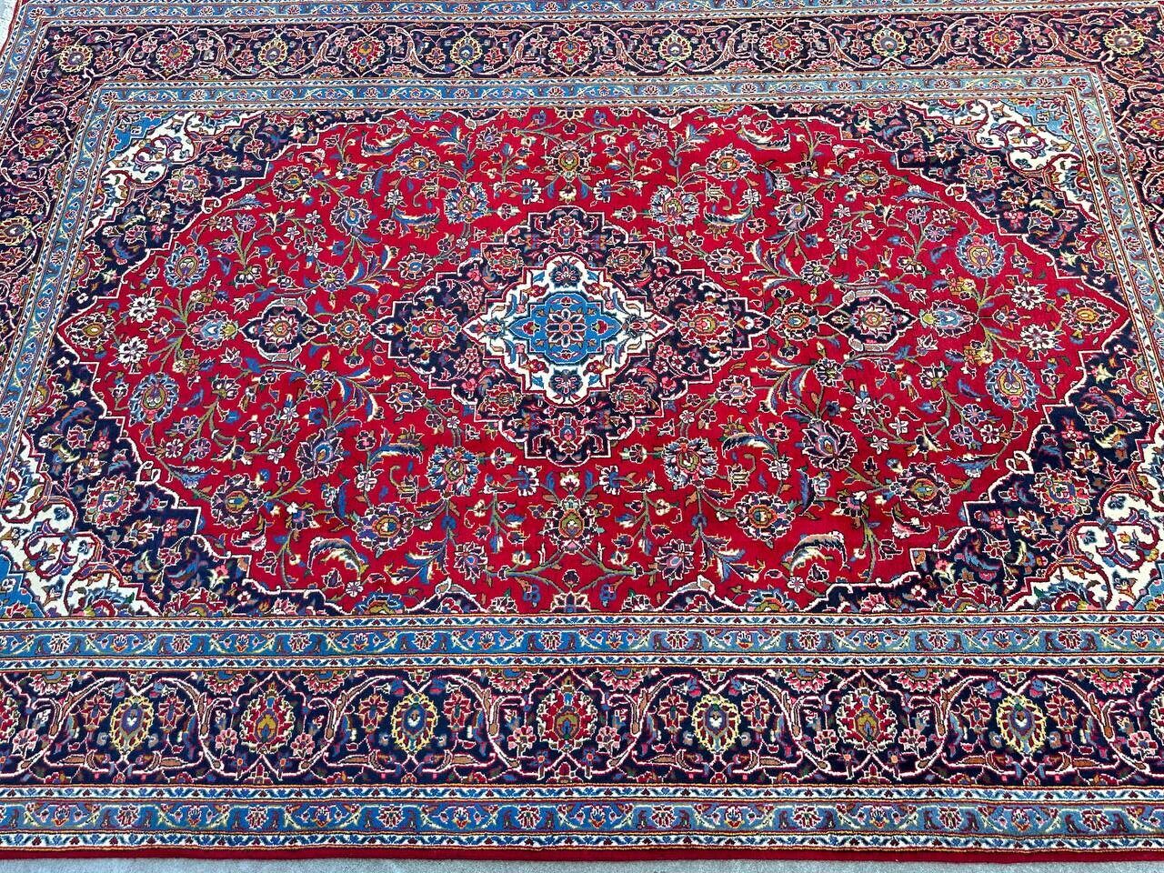 3.2x2.1M Royal Traditional Persian Kashan Rug - Image 6