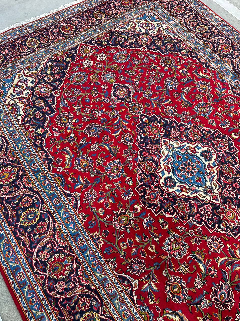 3.2x2.1M Royal Traditional Persian Kashan Rug - Image 11