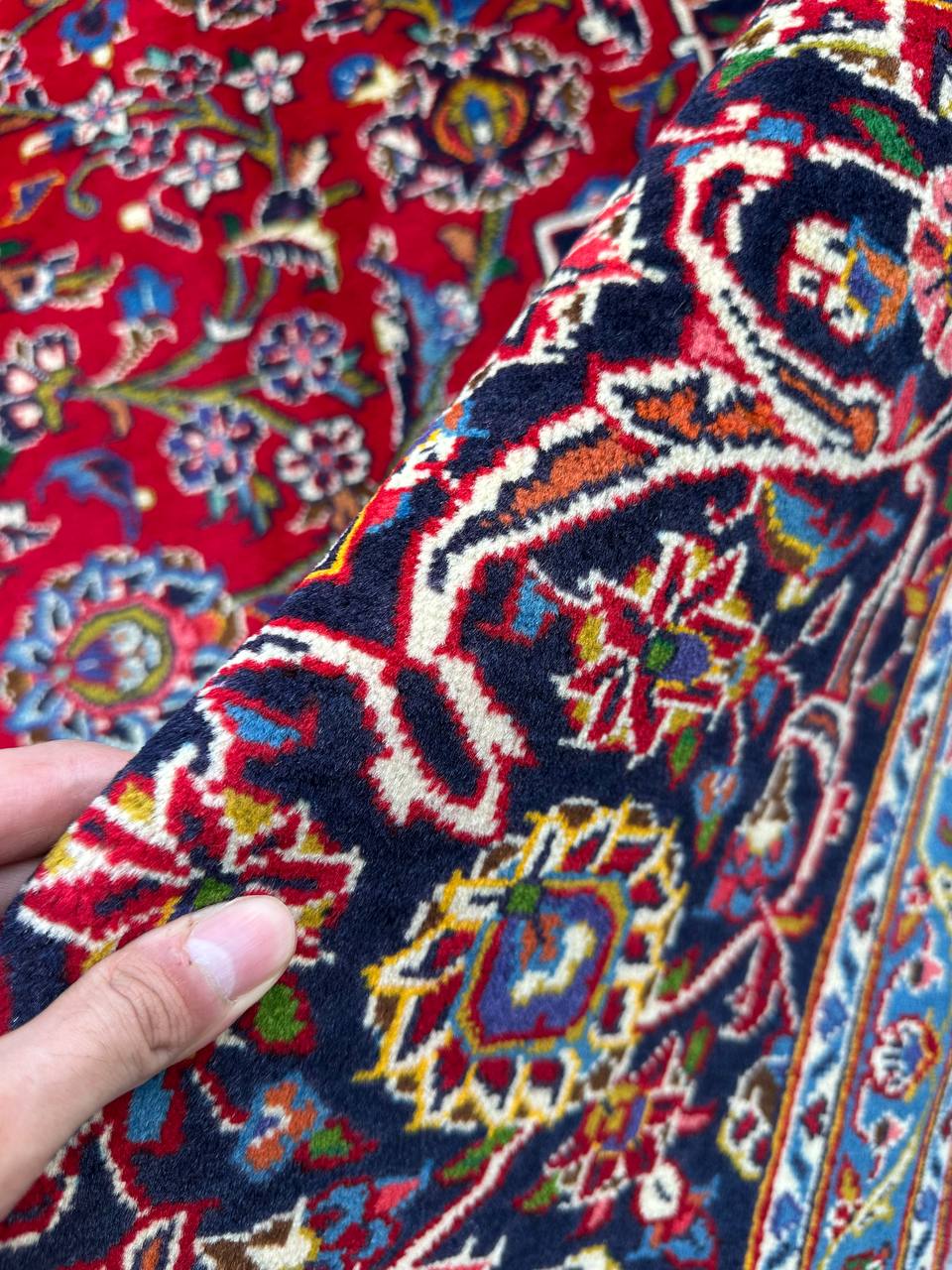 3.2x2.1M Royal Traditional Persian Kashan Rug - Image 9