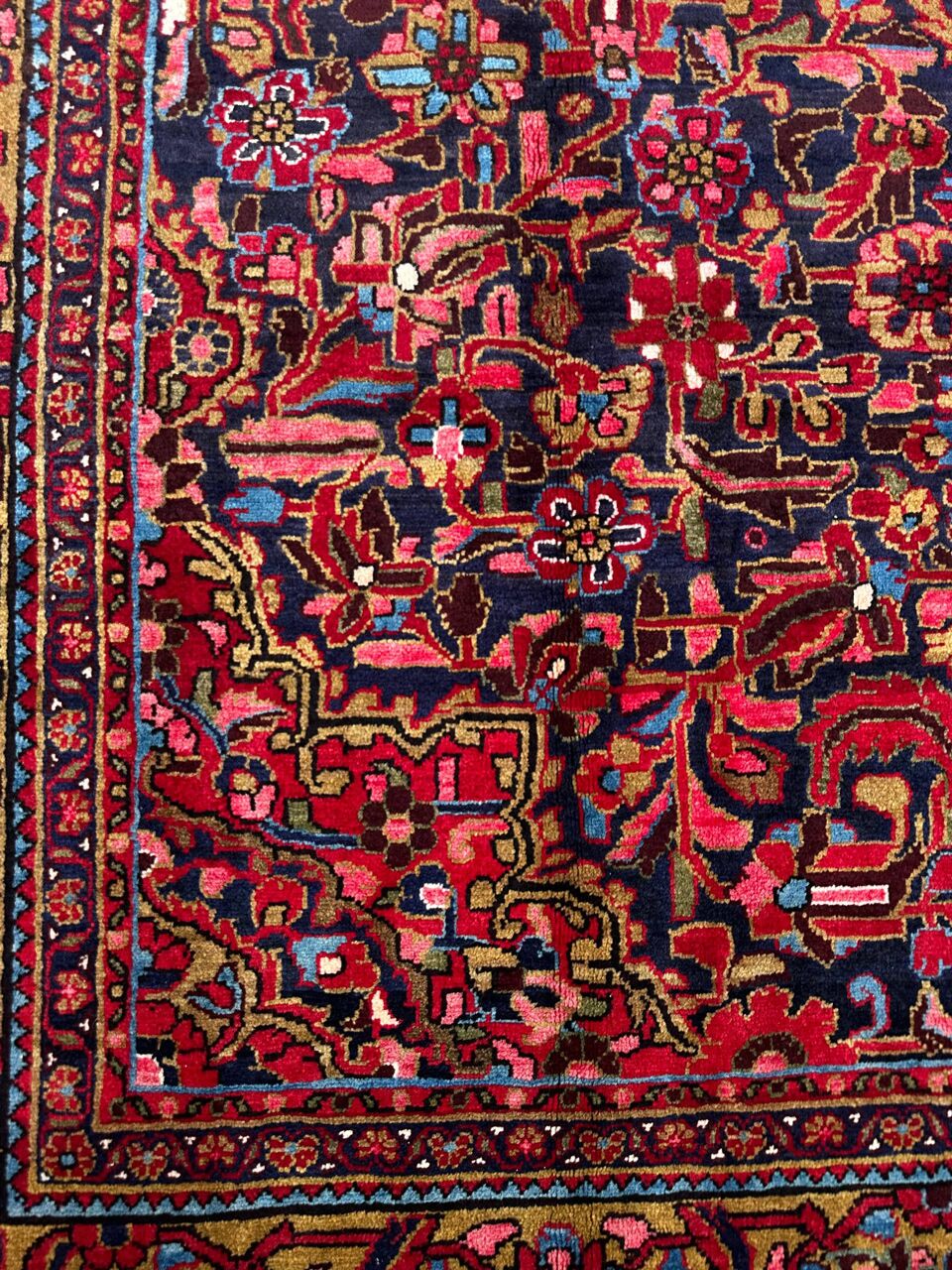 3.7x2.4M Antique Nanaj Persian Rug - Image 6