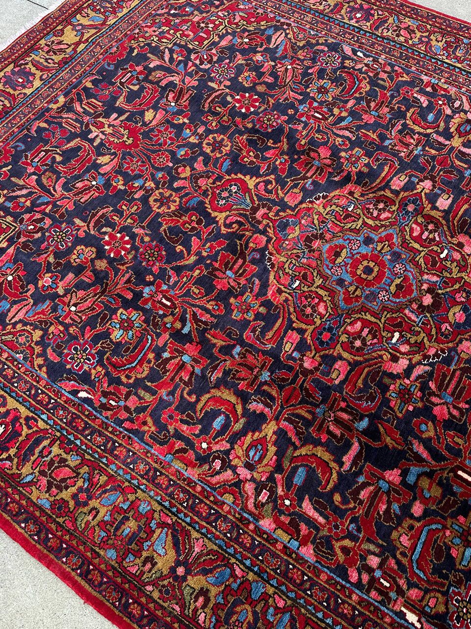 3.7x2.4M Antique Nanaj Persian Rug - Image 5