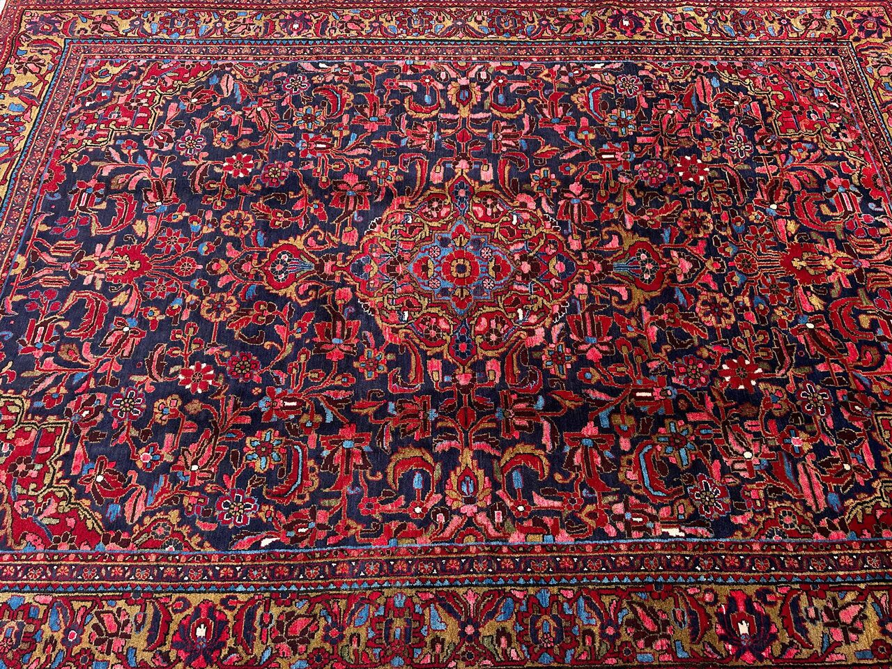 3.7x2.4M Antique Nanaj Persian Rug - Image 3