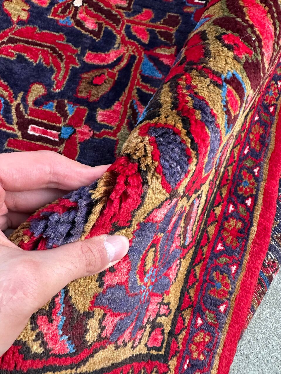3.7x2.4M Antique Nanaj Persian Rug - Image 8