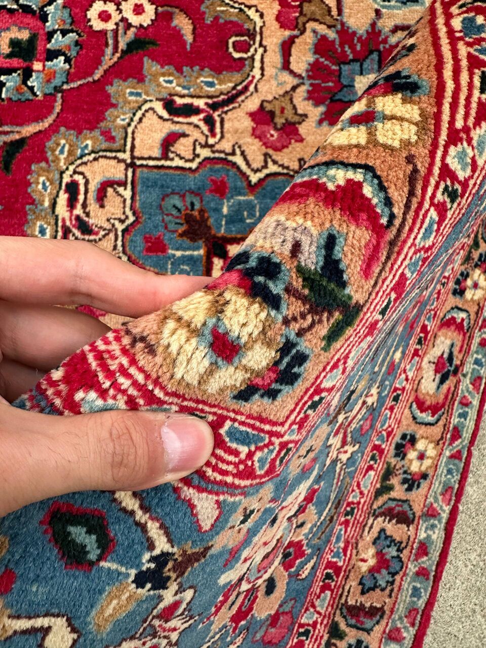 3.3x2.5M Antique Masterpiece Kashmar Persian Rug - Image 8