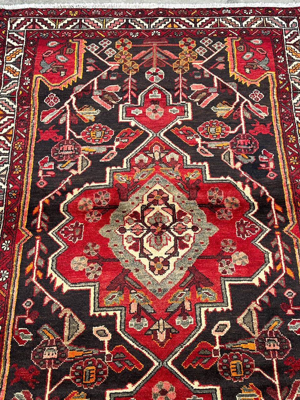 2x1.2M Vintage Persian Saveh Rug