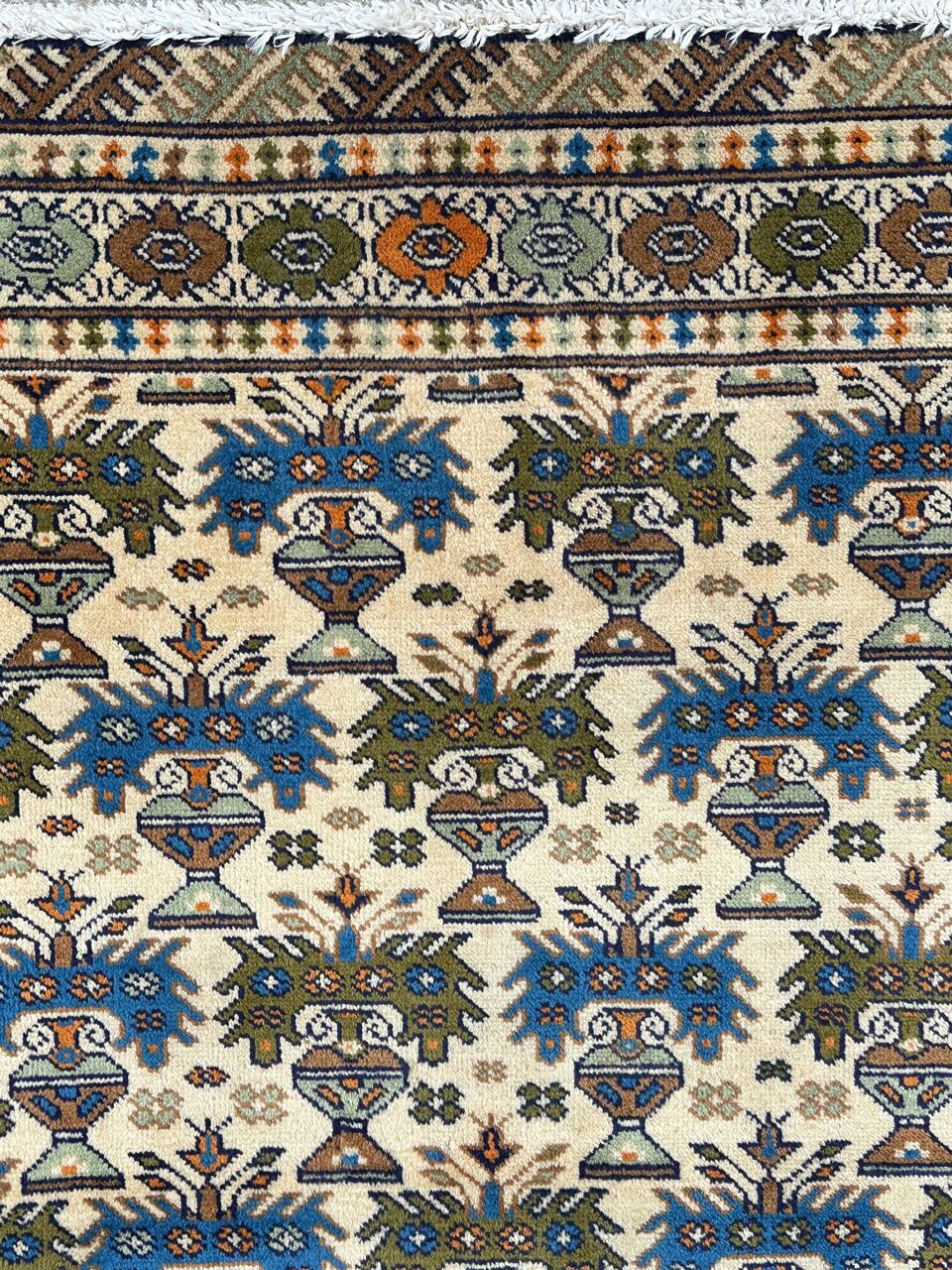 1.4x1M Antique Turkoman Persian Rug - Image 6
