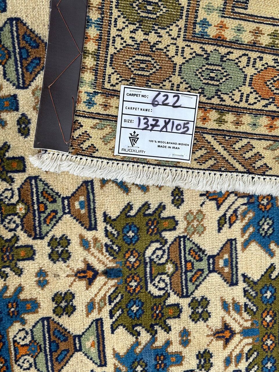 1.4x1M Antique Turkoman Persian Rug - Image 7
