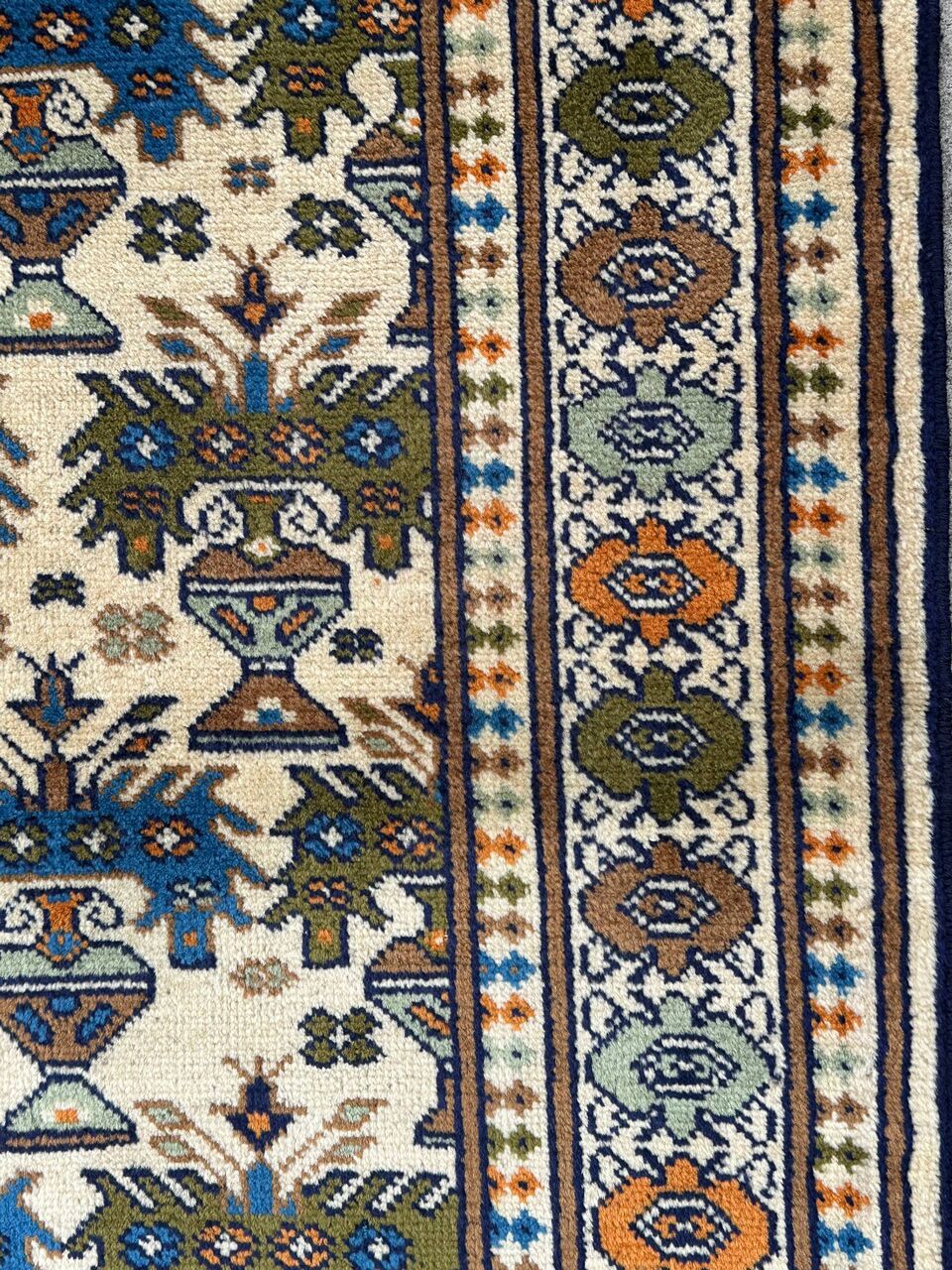 1.4x1M Antique Turkoman Persian Rug - Image 4